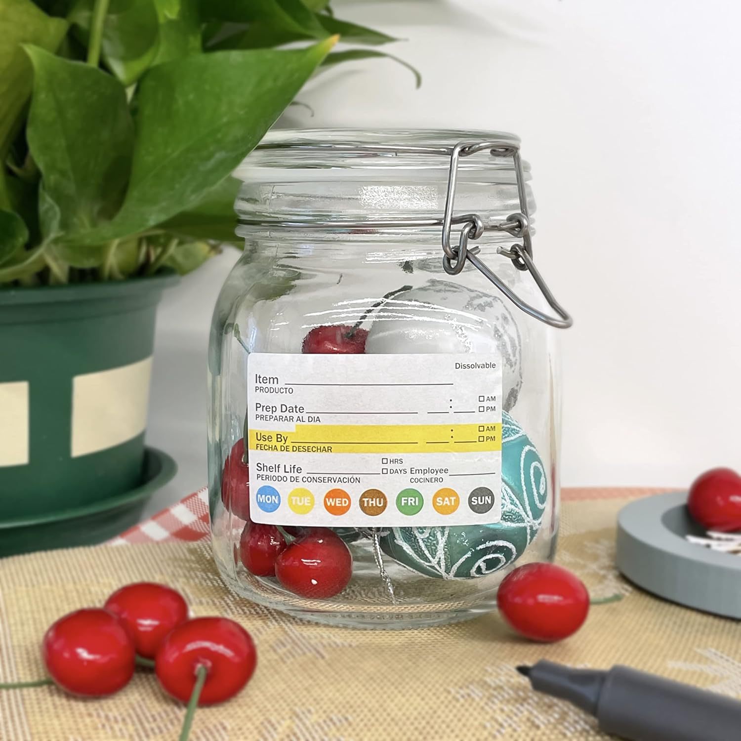 250Pcs/Roll Food Date Labels W - Food Storage Labels recension och pris