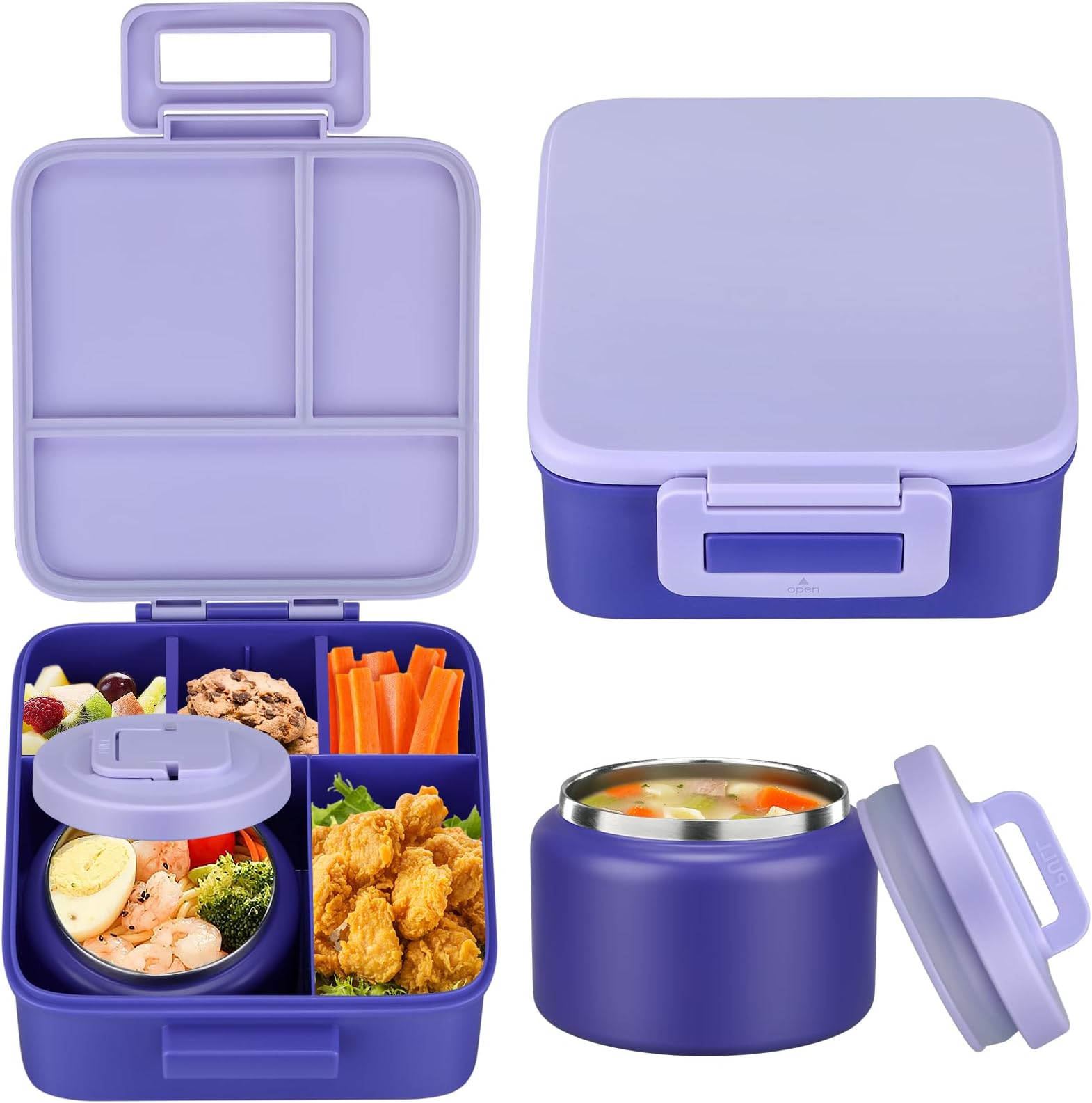 1 Set Bento Lunch Box for Kids - Food Storage Oven Safe recension och pris